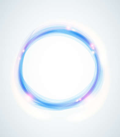 Blue abstract shining vector round backgroundのイラスト素材