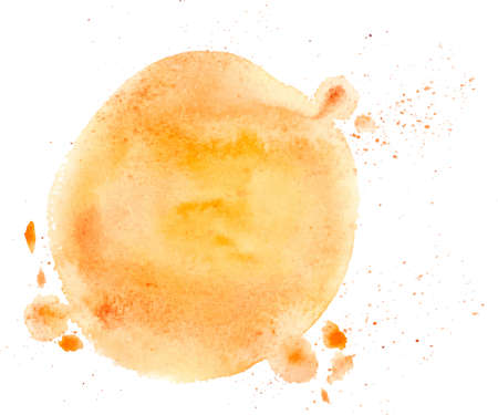 Abstract orange watercolor vector background for designのイラスト素材