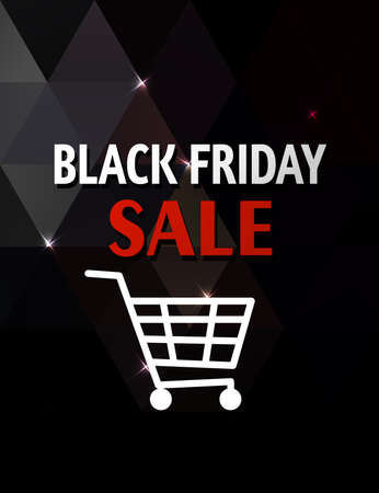 Abstract background for Black Friday sale. Black geometric background.のイラスト素材