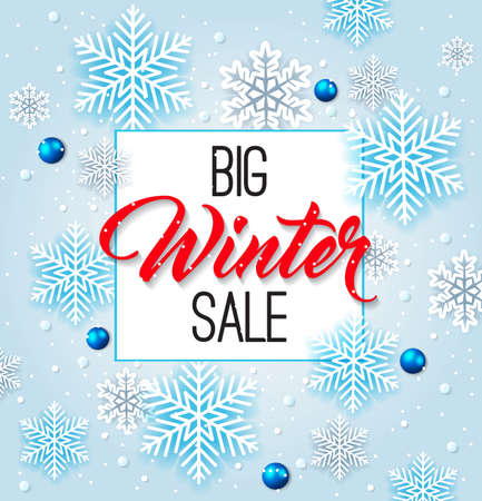 Design for Seasonal Winter Christmas Sale.のイラスト素材