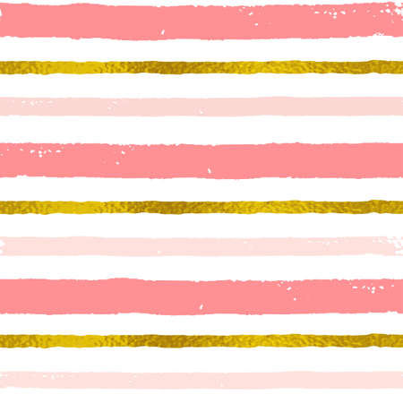 Decorative grunge background with pink and golden stripes.のイラスト素材