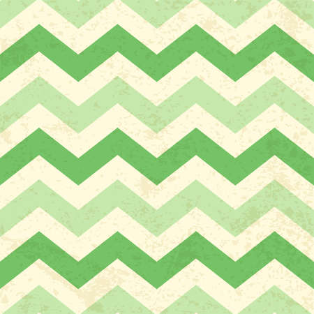 Decorative vintage vector chevron seamless pattern with green lines. Design for St. Patrick's day.のイラスト素材