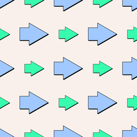 Abstract geometric background with arrows. Retro Y2K style. Vector background.のイラスト素材