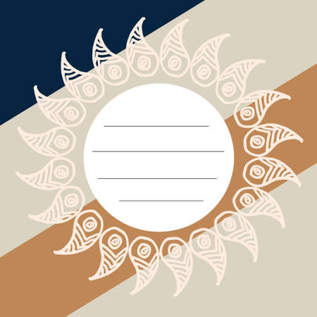 ornamental round lace pattern circleのイラスト素材