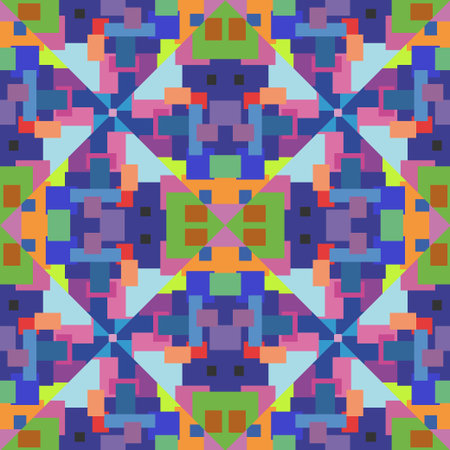 Geometric seamless abstract pattern 