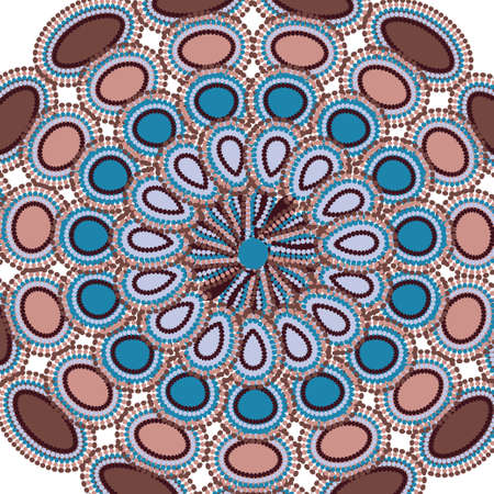 ornamental round lace pattern circleのイラスト素材