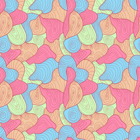 Doodle abstract seamless patternのイラスト素材