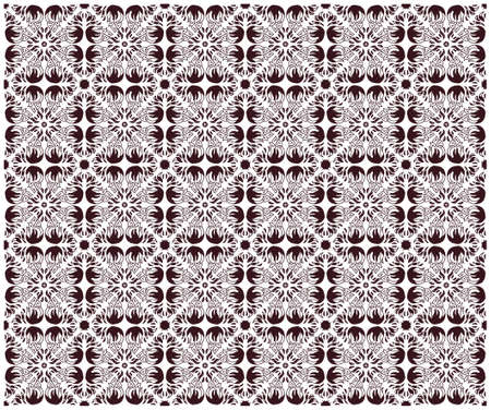 Doodle abstract floral seamless patternのイラスト素材