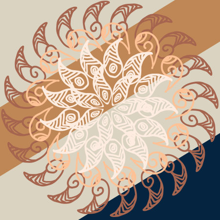 ornamental round lace pattern circle