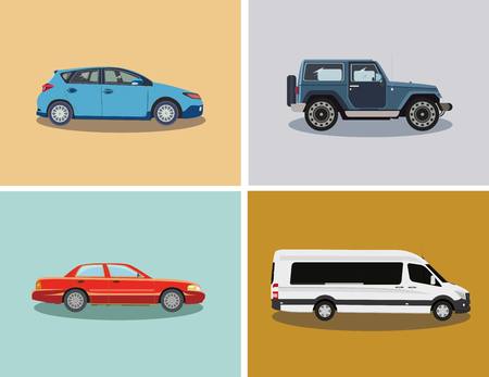 car vectorのイラスト素材