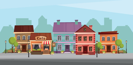 The landscape of the historic city vector illustration.のイラスト素材