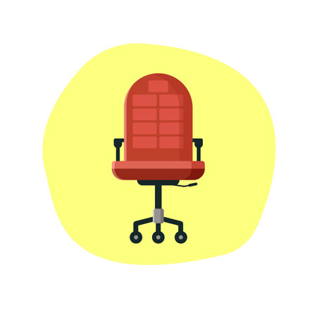 Office chair in modern design. Flat style.のイラスト素材