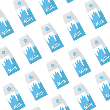 Milk packaging pattern. Modern design.のイラスト素材