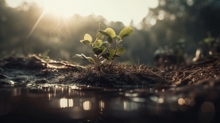 Environmental and ecology concept realistic. AI generated illustrationの素材