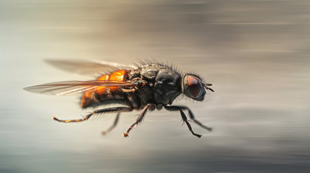 blurred motion fly AI generated illustrationの素材