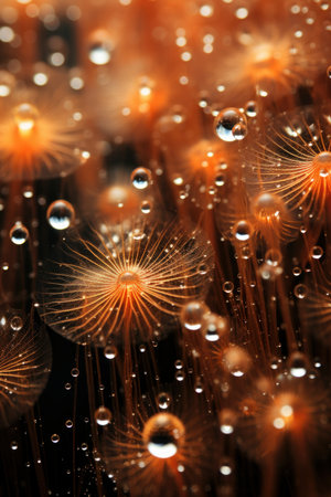 Macro photography inspired New Years Eve wallpaper AI generated illustrationの素材