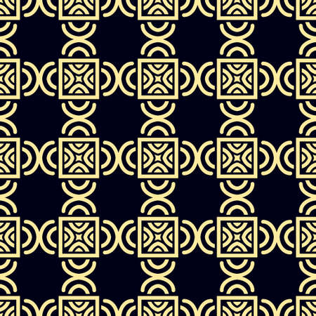 Seamless vintage wallpaper pattern. Ornamental decorative background. Vector template can be used for design of wallpaper, fabric, oilcloth, textile, wrapping paper and other designのイラスト素材