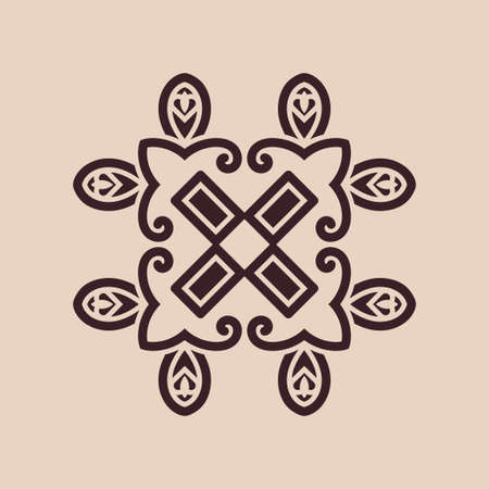 Vintage abstract ornamental logo. Element for designのイラスト素材