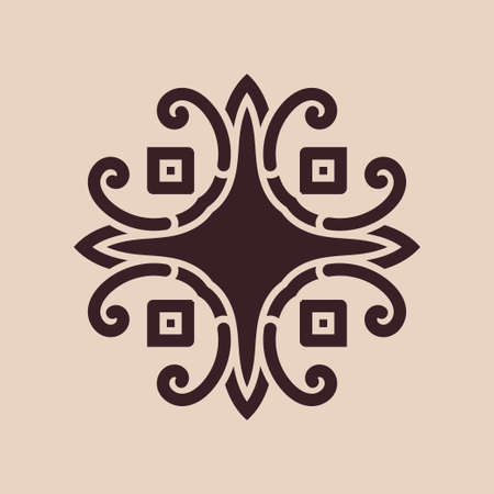 Vintage abstract ornamental logo. Element for designのイラスト素材