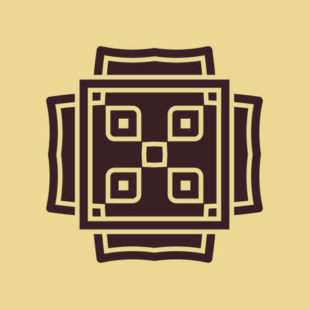 Vintage abstract ornamental logo. Element for designのイラスト素材