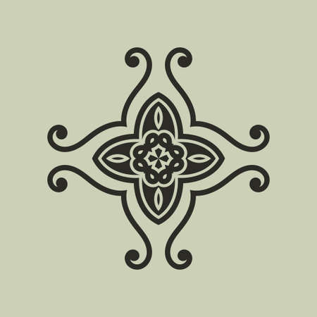 Vintage abstract ornamental logo. Element for designのイラスト素材