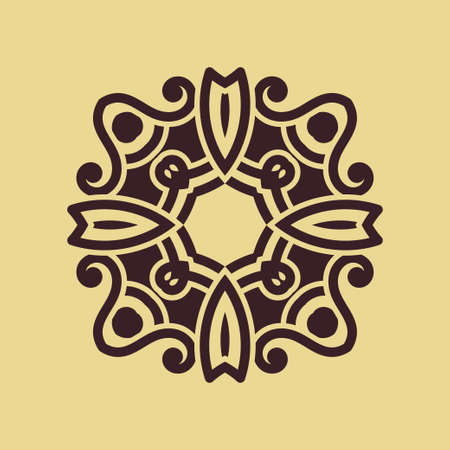 Vintage abstract ornamental logo. Element for designのイラスト素材