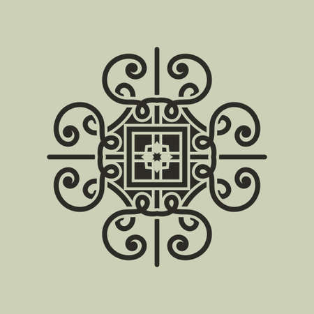 Vintage abstract ornamental logo. Element for designのイラスト素材