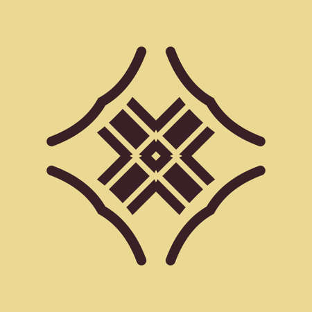 Vintage abstract ornamental logo. Element for designのイラスト素材