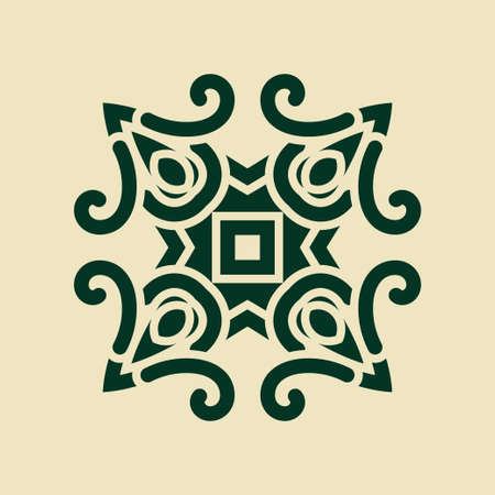 Vintage abstract ornamental logo. Element for designのイラスト素材