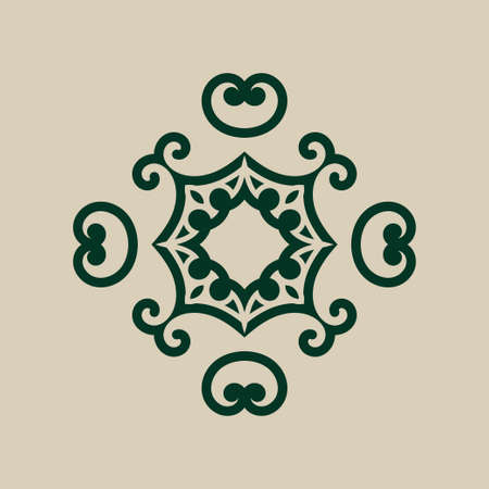 Vintage abstract ornamental logo. Element for designのイラスト素材