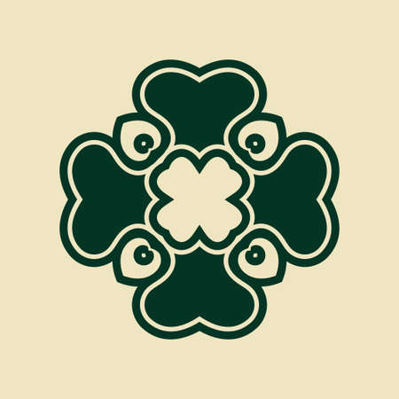 Vintage abstract ornamental logo. Element for designのイラスト素材