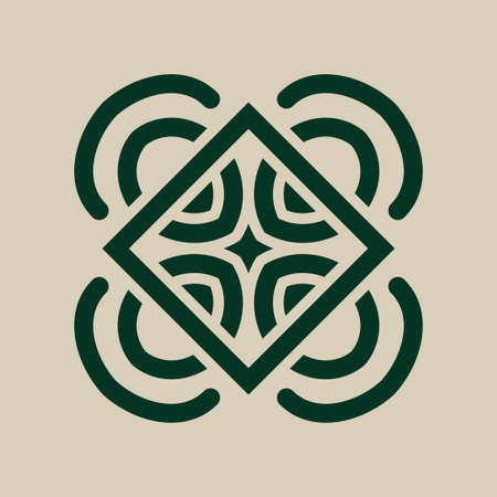 Vintage abstract ornamental logo. Element for designのイラスト素材