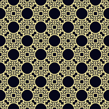 Seamless vintage wallpaper pattern. Ornamental decorative background. Vector template can be used for design of wallpaper, fabric, oilcloth, textile, wrapping paper and other designのイラスト素材
