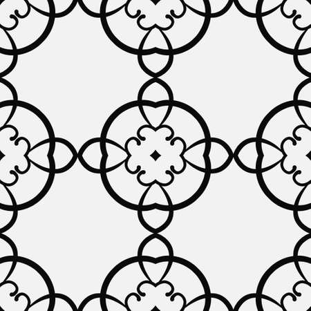 Retro ornamental, floral seamless pattern.のイラスト素材