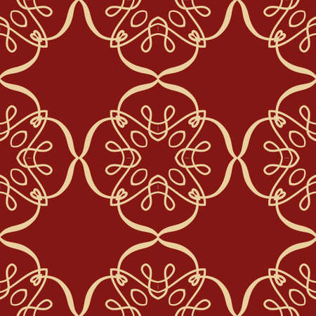 Retro ornamental seamless pattern. Vintage template for design.のイラスト素材