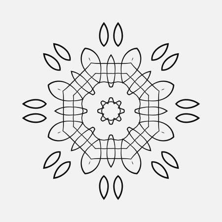Mandala. Round Ornament Pattern.のイラスト素材