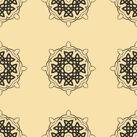Vintage floral seamless floral texture. Element for design. Ornamental backdrop. Ornate floral decor for wallpaper. Traditional decorのイラスト素材