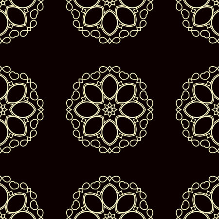 Seamless pattern. Vintage decorative elements. Hand drawn background. Islam, Arabic, Indian, ottoman...