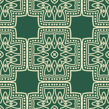 Vintage ornamental seamless pattern. Template for designのイラスト素材