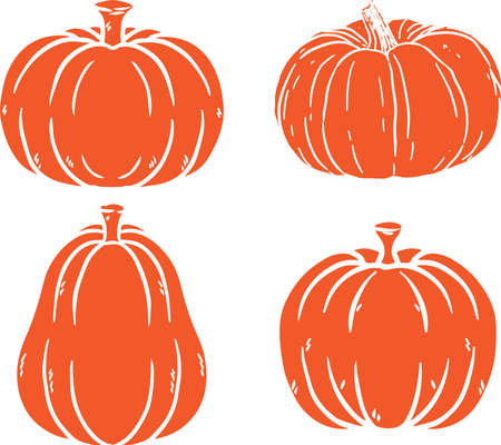 Pumpkin, Halloween Holiday, Happy Halloween, Vector Illustration Fileのイラスト素材