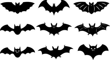 Halloween Bat, Halloween Holiday, Happy Halloween, Vector Illustration Fileのイラスト素材