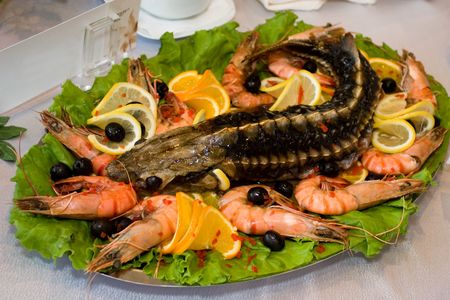 Exquisite  course. Photography with exhibitions culinary art.の写真素材