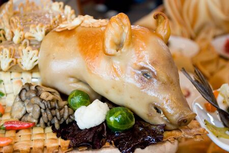 Exquisite  course. Photography with exhibitions culinary art.の写真素材