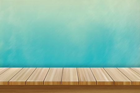 black wooden burnt table on green background for product demonstrationの写真素材