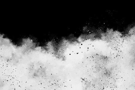 black and white brush texture background.Abstract brushstroke background, flat shapes .on a concrete wallの写真素材