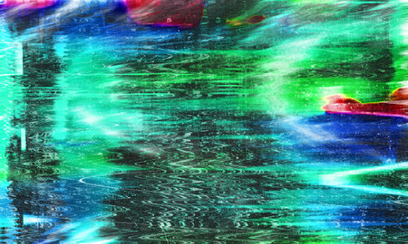 Cracked broken display background
Video damage. Broadcasting error. Teal blue glitch pattern layer. Grunge abstract background. Damaged screen. Orange glitch noise on blue scratcheの写真素材