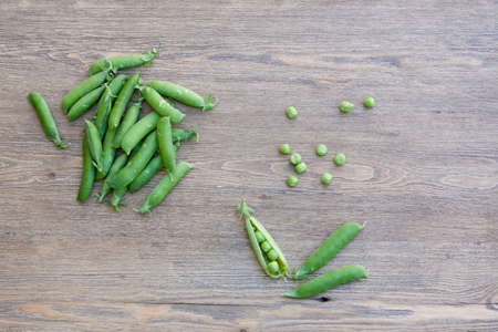 fresh green peasの写真素材