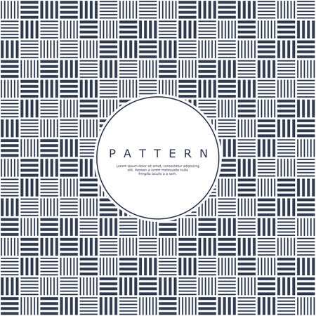 Modern variation stripe line abstract seamless pattern. Square lines pattern.のイラスト素材