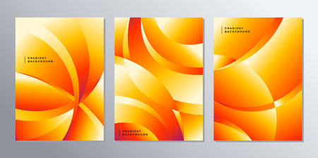 Abstract gradient orange background. Orange technology background.のイラスト素材