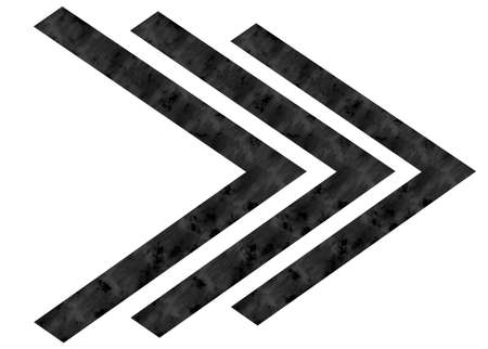 Charcoal textured arrow design.の写真素材